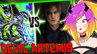 CELL IS IN TROUBLE! - Perfect Cell VS Leon Kennedy Devil Artemis Reaction