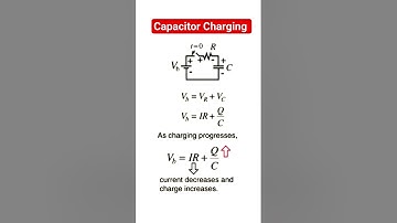 Capacitor Charging process from a battery #electronicseducation #electronicsrd #capacitor #circuit