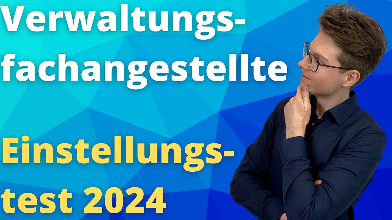 Verwaltungsfachangestellte Einstellungstest Vorbereitung 2024 | Einfach erklärt von Plakos