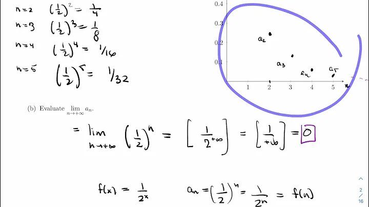 Calculus 2 (203) - 9.1 - Sequences and Series (Video 1)