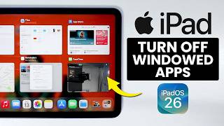 How to Turn Off Windowed Apps on iPad (iPadOS 26) screenshot 3