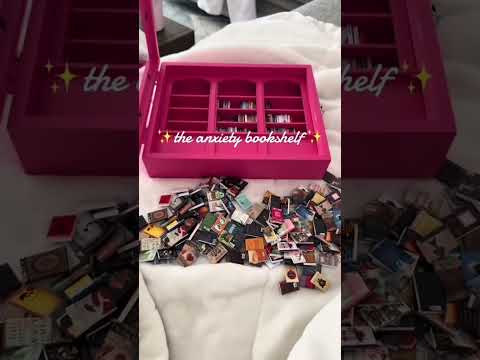 Tiny books, big vibes How would you set up your Anxiety Bookshelf by Anxiety Bookshelf