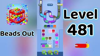 Beads Out Level 481  Walkthrough 🧩✨ | Tricky Bead Puzzle Solution | Go Answer