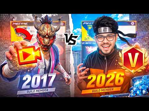 2017 Guild Tournament IDs Vs 2026 IDs 😱 100 Level With V Badge? 😲 - Garena Free Fire