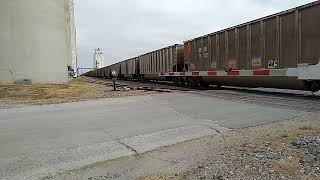 BNSF #6124 Coal Train West w/ BN Grinstein in Greenwood NE 11/12/22