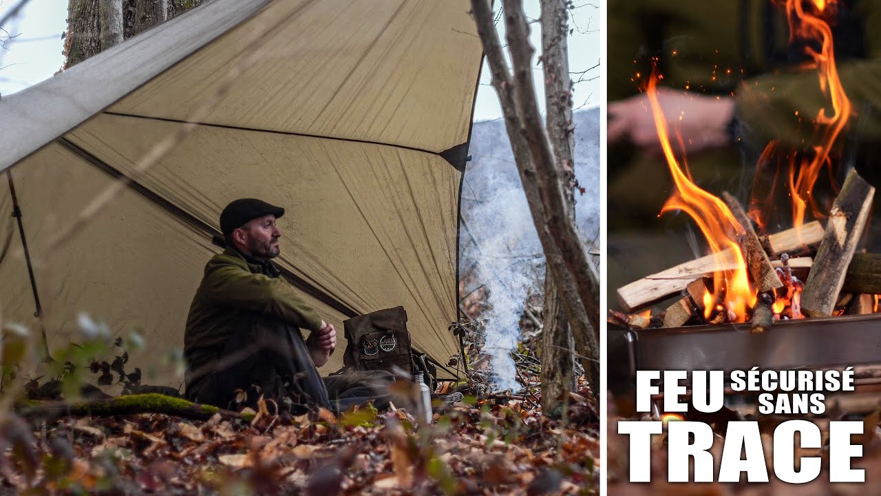 CUISINE au FEU de BOIS comme un NINJA : FEU sécurisé sans TRACE