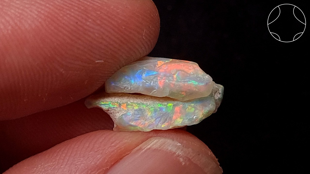 #61 Ограненный и отполированный хрустальный опал | Опалы Новой Зеландии