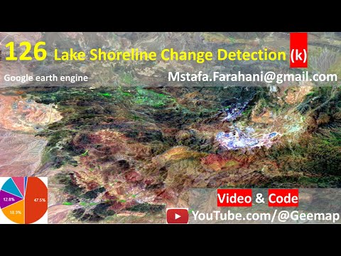 Gee googleearthengine ' Lake Shoreline Change Detection ' colab javascript Remotesensing satellite