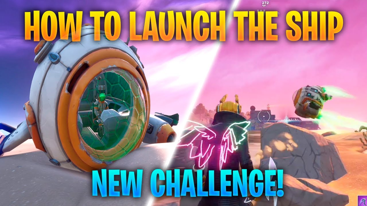 *NEW* How to "Launch the Ship" in Fortnite Challenge Event - Siona Spaceship Challenges
