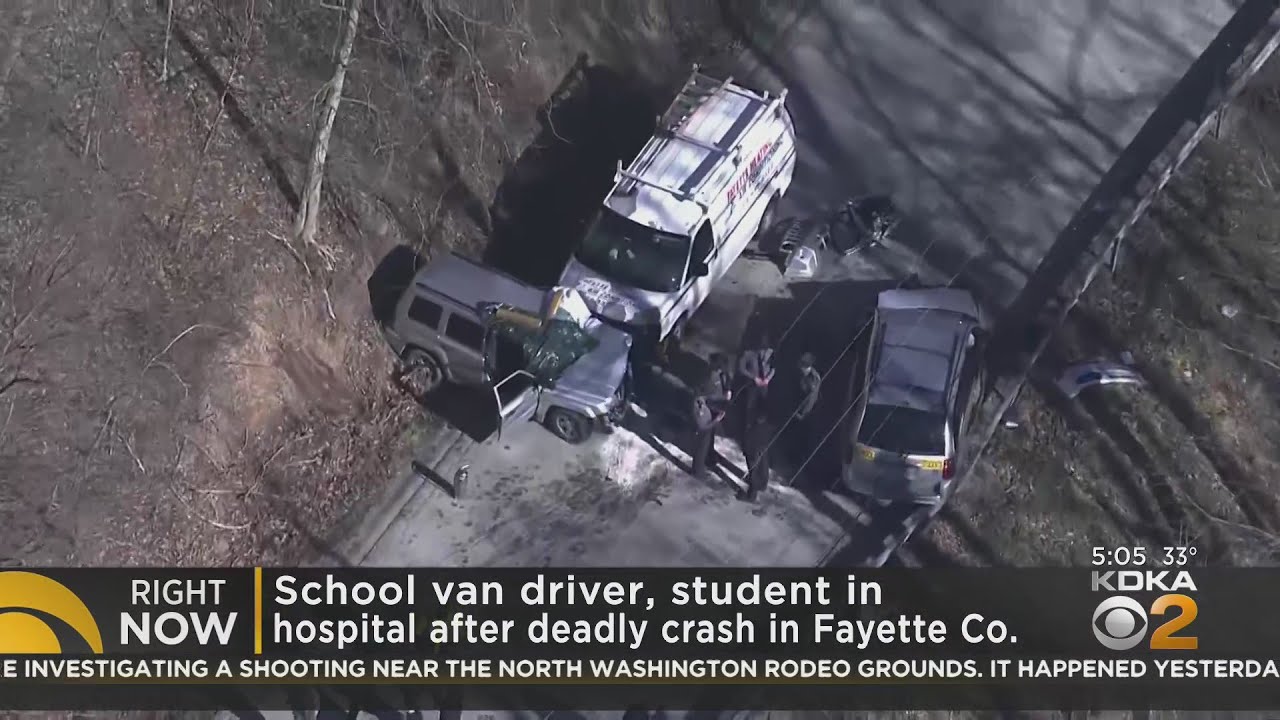 1 killed, 2 flown to hospital after crash involving school van in ...