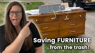 Hunting for Treasures in the Trash | Scoring FREE Furniture for my flipping business!