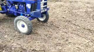 Farmtrac45 with 7 feet rotavator  performance