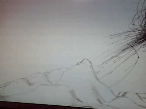 flying objects over artificial landscape 02