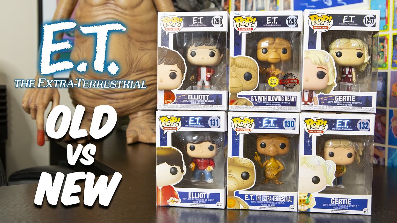 Comparing E.T The Extra-Terrestrial Funko Pop! Vinyl Figures (Old 