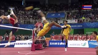 Thailand - Korea 2014 ASIAN GAMES SEPAKTAKRAW -Gold Medal Match screenshot 5