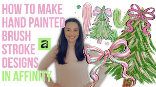 Hand Painted Brush Stroke Designs in Affinity | Trending Brush Stroke Paint PNGs