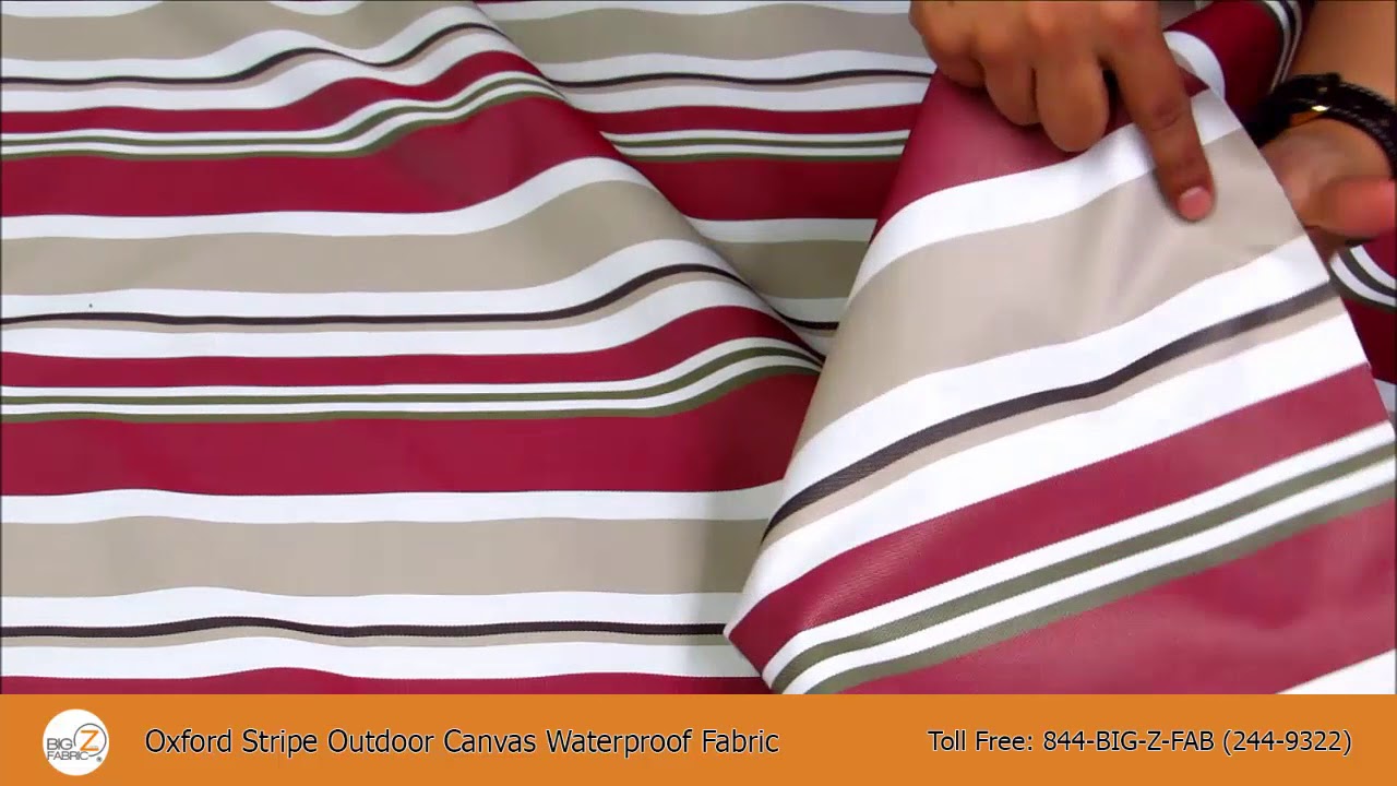 Oxford Stripe Outdoor Waterproof Fabric YouTube