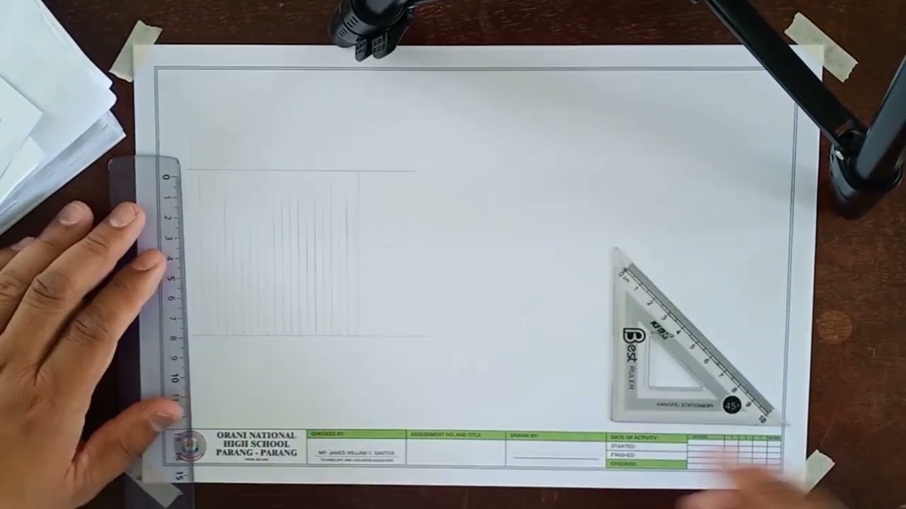Manual Drafting #1 (Ruler and Triangle)