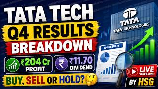 🔴 TATA TECH Q4 Results Breakdown | ₹204 Cr Profit & ₹11.70 Dividend | Buy, Sell or Hold? 📉