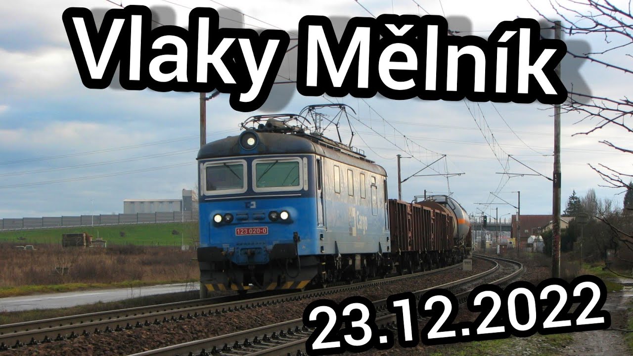 Vlaky/Trains Mělník  23.12.2022