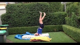 6'4 White Boy Learning To Backflip Progression
