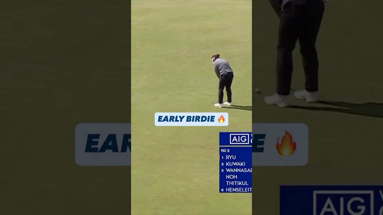Haeran Ryu wastes no time and moves to 8 under with an early birdie 🔥