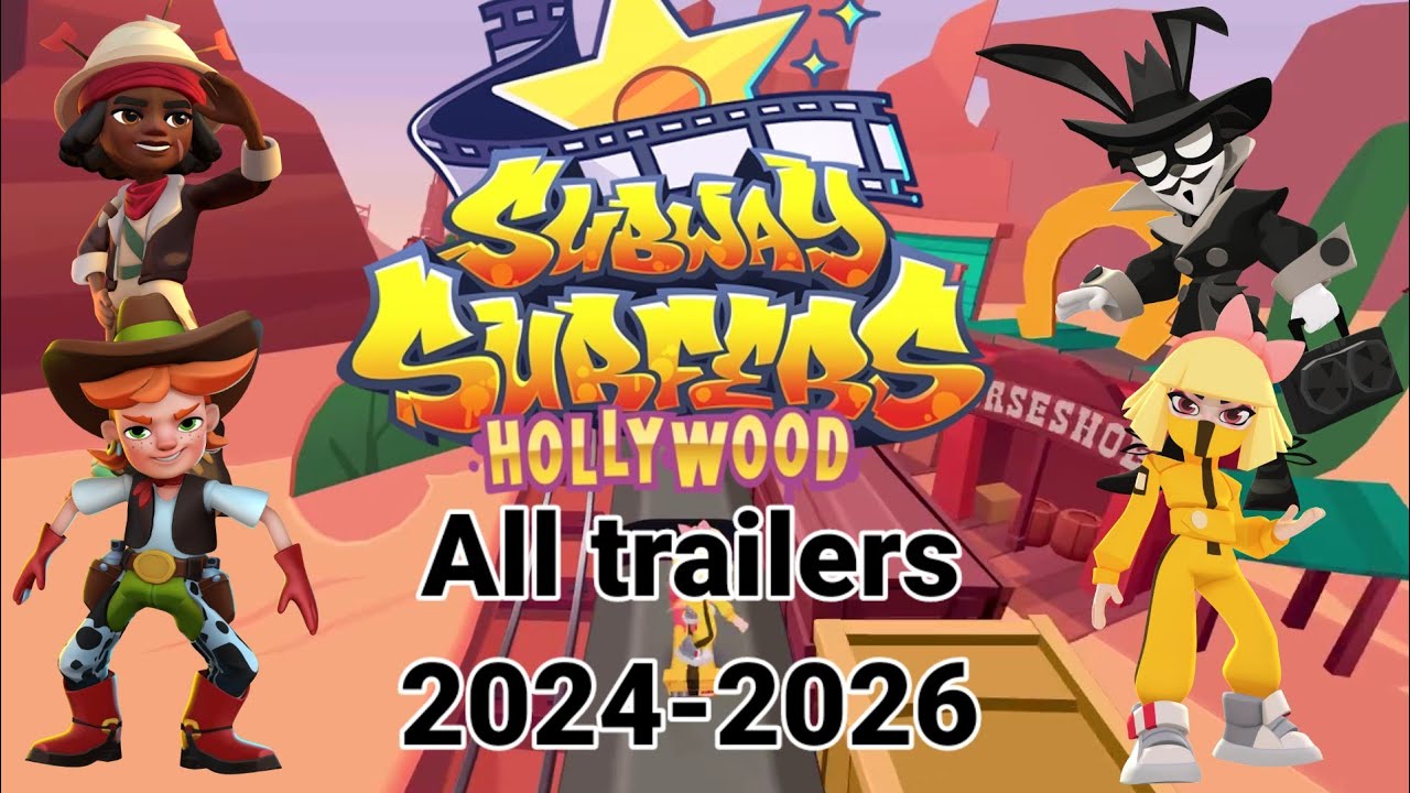 🎬🌟 subway surfers world tour Hollywood all trailers (2024-2026)....