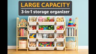 SpaceAid Toy Storage Organizer with 6 Shelves and 12 Bins, Bookshelf
