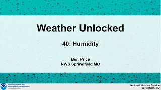 Weather Unlocked: Humidity