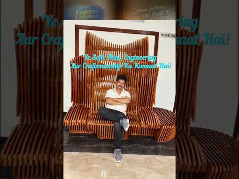 😱 SOFA HAI YA WOODEN ART? 🔥 Golden Labour Group|mumbai| #shorts #interiordesign