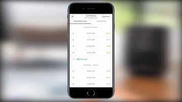 Creating a time-based schedule on the Honeywell Home App for the T6/T6R/T6R-HW Smart Thermostat