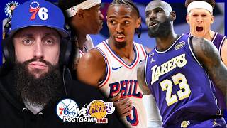 Another Sixers 3rd quarter COLLAPSE followed by a FAKE comeback vs Lakers