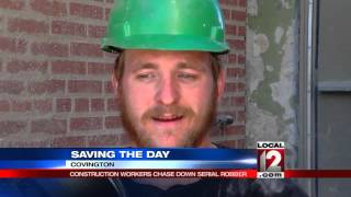 Construction workers save the day and stop attempted robbery