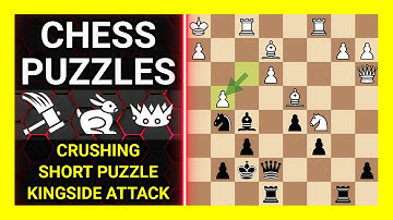 Chess Puzzles to Practice. Themes: Crushing, Short puzzle, Kingside attack. Learn Chess