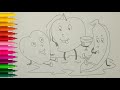 Fruit colouring video || colouring video for kids || #art #colours