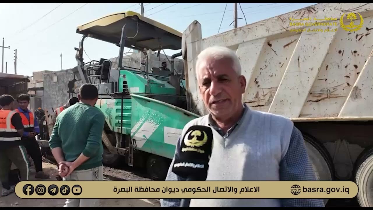 الأعمال مستمرة بمشروع إكساء وتبليط عدد من الشوارع الرئيسية والفرعية في قضاء عز الدين سليم..