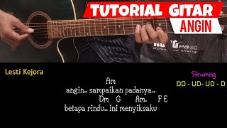 KUNCI GITAR // ANGIN - LESTI KEJORA // MUDAH DAN GAMPANG