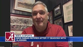 Former Alabama center Roger Shultz reacts to Nick Saban retiring