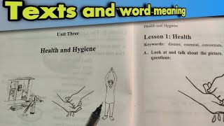 Health And Hygiene Class Eight Unit Three Texts And Word Meaning