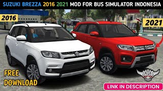 Suzuki Brezza 2016 2021 Mod For Bussid | Bus Simulator Indonesia | Free Download | BUSSID  screenshot 3