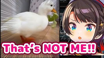 Oozora Subaru - Reacts to Duck Video Revealing Her Real Voice【ENG Sub/Hololive】