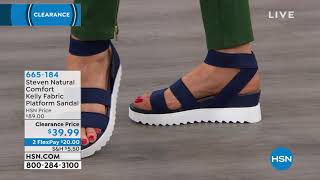 Steven Natural Comfort Kelly Fabric Platform Sandal screenshot 2