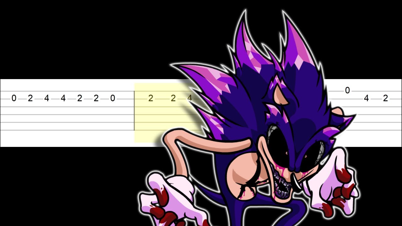 Friday Night Funkin' VS Minus SONIC.EXE 2.0 - Cycles (Easy Guitar Tabs Tutorial)