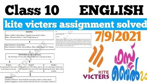 kite victers class 10 ENGLISH||Kite victers assignment solved correctly||7/9/2021@rishworld2364