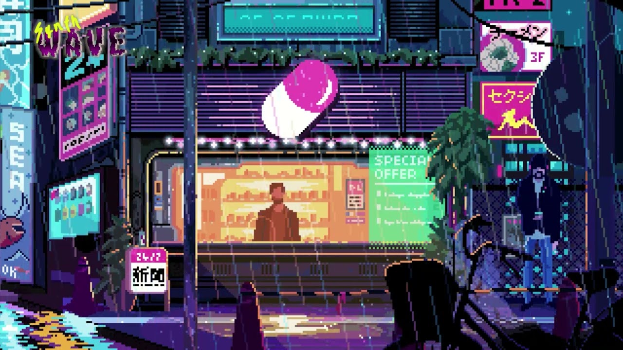 A Chill Synthwave Mix - The Pixel  | Synthwave Inspired Original Mix(80s Retro Music)#8