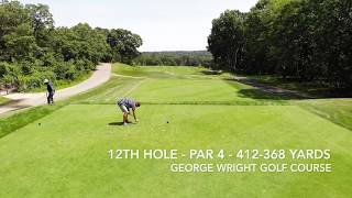 The par 4 12th hole at George Wright Golf Course in Hyde Park, Ma.
