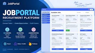 JobPortal – Recruitment Platform | React, Redux Toolkit & Firebase