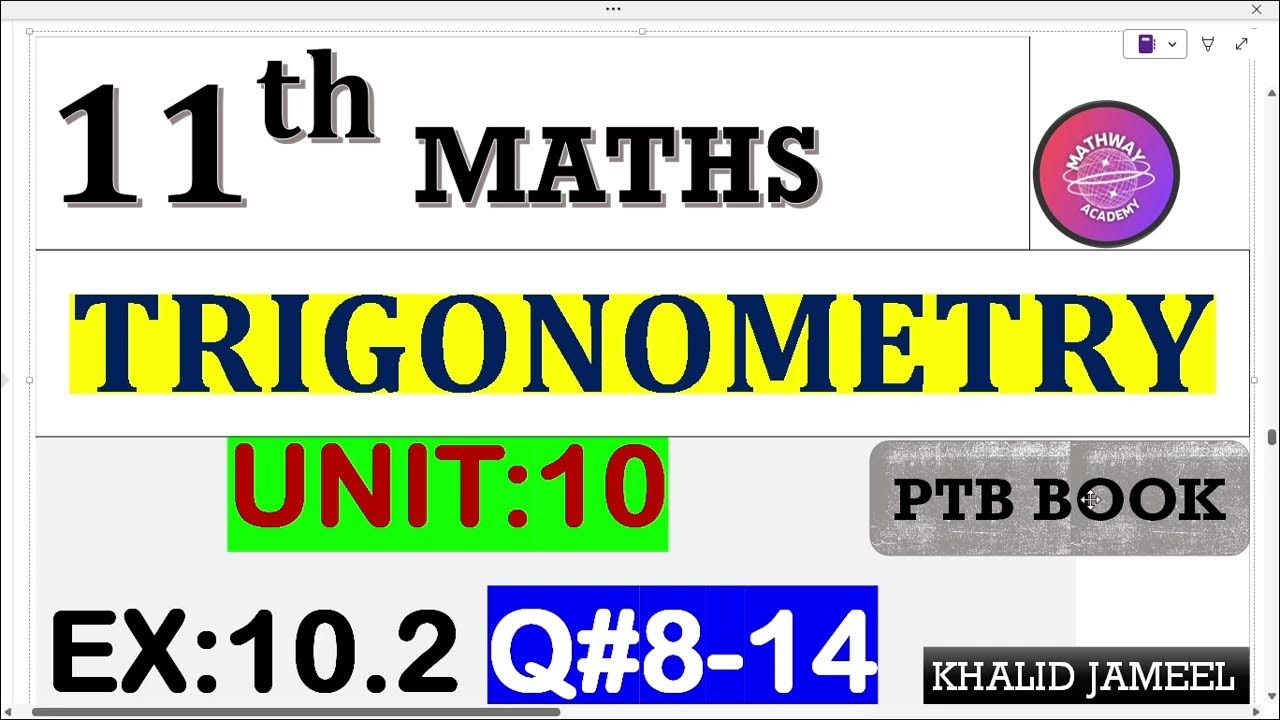 1st year math exercise 10 2 11th class math exercise 10 2 q 8 14
