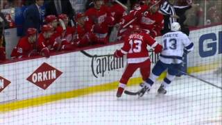 Video Request - Cedric Paquette's slewfoot on Pavel Datsyuk