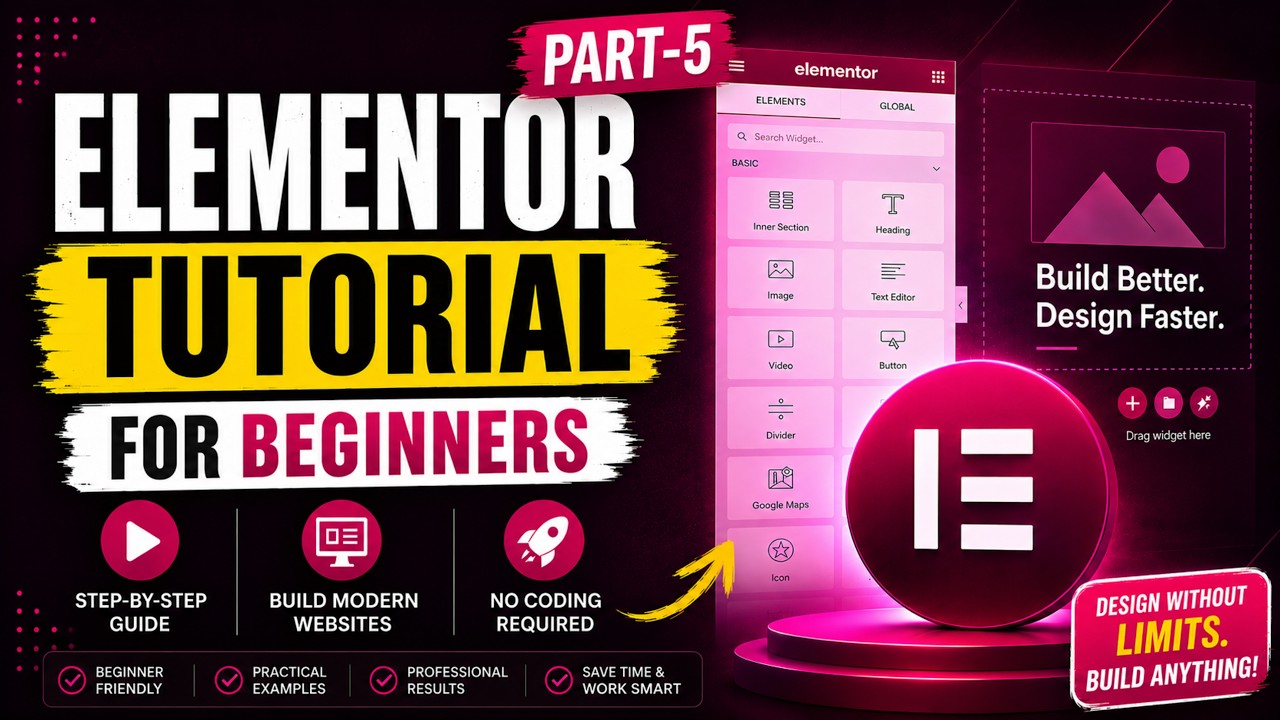 2026 Elementor Pro Tutorial From Basic to Advance Hindi | Elementor Pro ...